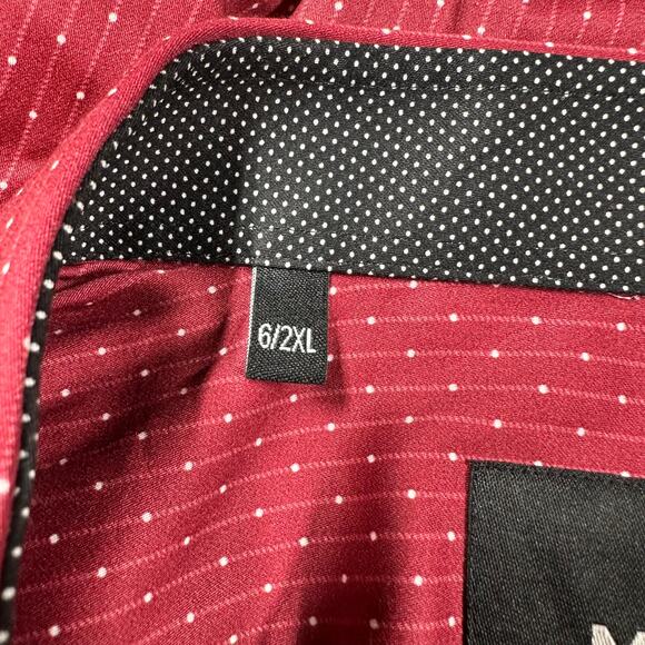 Maceoo Fibonacci PaisleyIntense Pink Polka Dot Dress Shirt Men's Size 2XL NWT - Picture 5 of 12